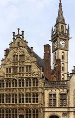 Horloge de l'ancien bâtiment des Postes - Gand, Belgique