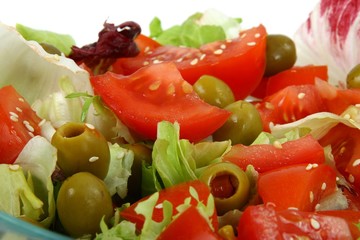 Close up of fresh mix salad