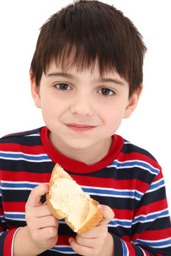 Boy Eating Toast