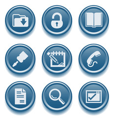 Button icon set 8