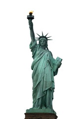 Obraz na płótnie Canvas NY Statue of Liberty na białym