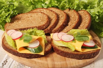Two sandwiches
