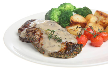 Peppered Steak Dinner