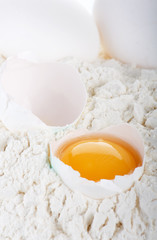egg with flour