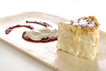 Tarta de arroz con vainilla y canela. México.