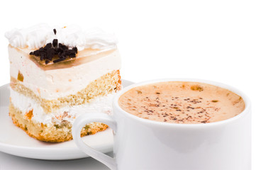 cup of coffee and cake