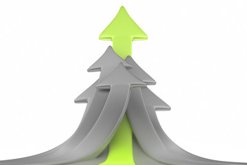 Group of arrows pointing up