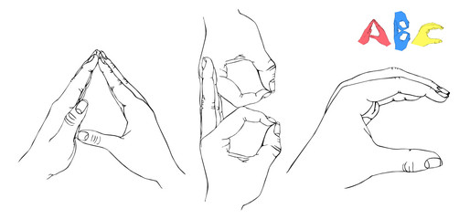 Hand Letters ABC
