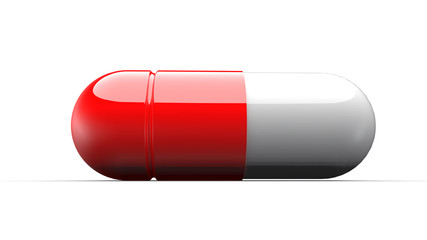 A tablet white background