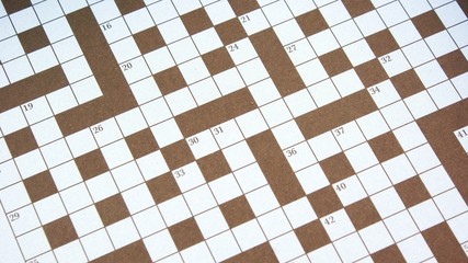 Blank crossword puzzle