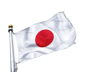 Fotobehang japanse vlag © benetma