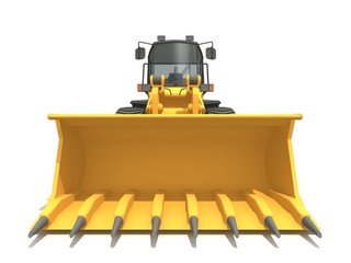 Isolated bulldozer