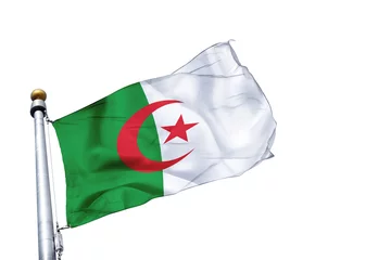 Deurstickers drapeau algérie © benetma
