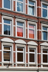 Wohnhaus, Mietshäuser, Hausfassaden, Deutschland, Kiel