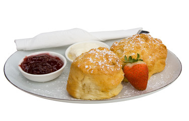 Fresh Scones, Jam and Cream