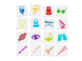 Medical and health care vector icons, part 2