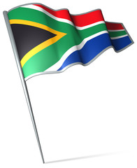 Flag pin - South Africa