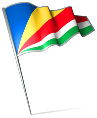 Flag pin - Seychelles
