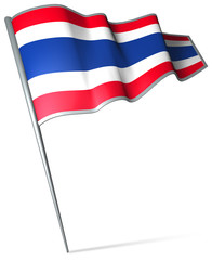 Flag pin - Thailand