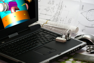 3d modeling of a reactor and pressure vessel