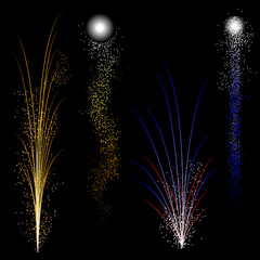 Fireworks - fountains and cones