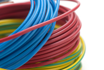 image d'une bobine de fil électrique - matériel d'électricien © Olivier Le Moal