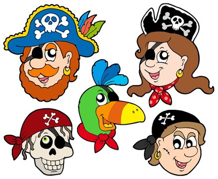 Pirate characters collection