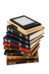 e-book and old books