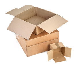 group of cardboard boxes