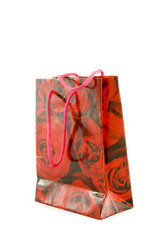 little gift bag with red roses
