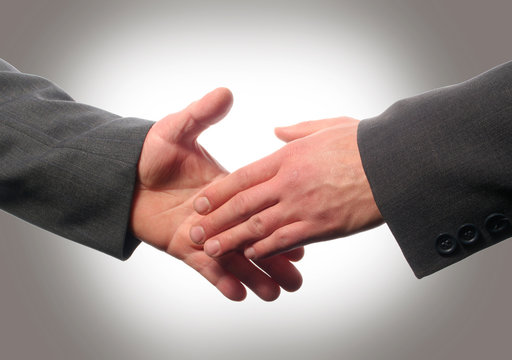 two businessmans shaking hands