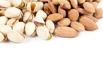 almonds and pistachios