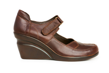 Woman shoes isolated on the white background