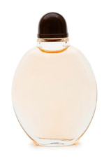 Bottle of perfume isolated on the white
