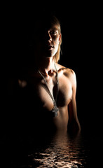 Naklejka premium in water - shape