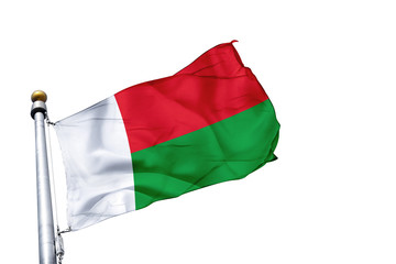 Fototapeta na wymiar drapeau madagascar