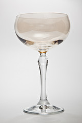 Empty wine glass