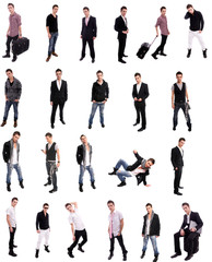 Fototapeta premium Young man posing in different positions