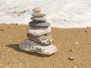 Fototapeta na wymiar stones for meditation