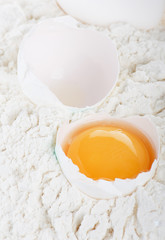 egg with flour