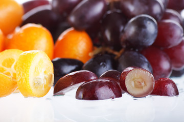kumquat with grapes