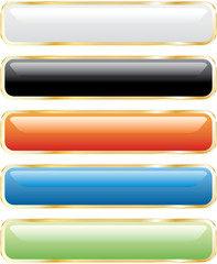 Obraz premium long gold buttons