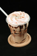 Cup of cold mocha.
