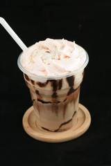 Cup of cold mocha.