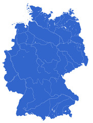 Fototapeta premium Deutschlandkarte
