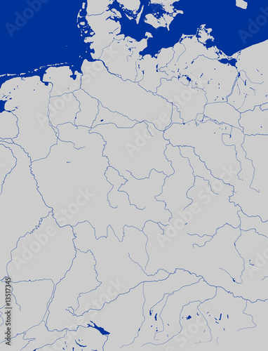 "Deutschlandkarte, Flüsse" Stockfotos und lizenzfreie Bilder auf