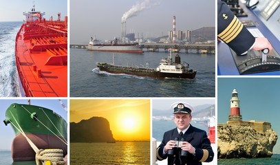 Marine merchant fleet collage – tankers.