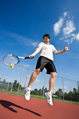 Asian tennis player © arekmalang