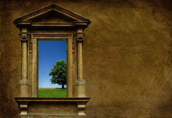 Naklejka premium The Door to Eternal Paradise