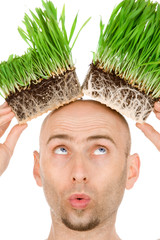 Grass on my head